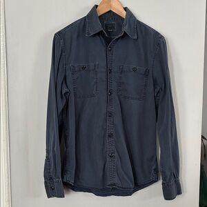 Converse Blue One Star Black Label Shirt Sz Small